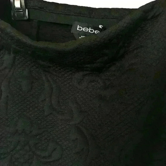 BEBE 90’S BLACK TEXTURED SKIRT 🍒 - Picture 3 of 5